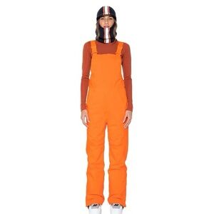 Bright Orange Ski Overalls